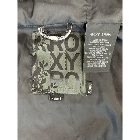 ROXY 5000 Size XS LimitedEdition Snow Jacket With Faux Fur Trim Hood Checkered - Picture 12 of 13